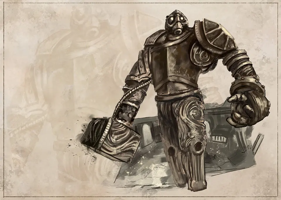 Rift Bestiary field plate for Ashforge Foreman