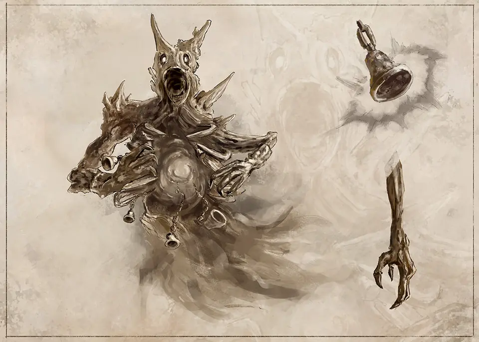Rift Bestiary field plate for Bonebell Screamer