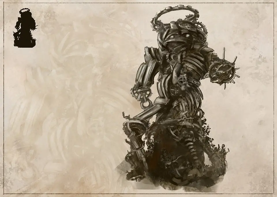 Rift Bestiary field plate for Clockwork Regent