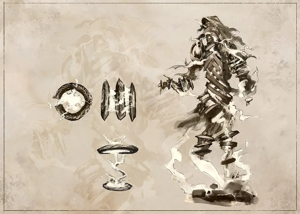 Rift Bestiary field plate for Coppercoil Shade