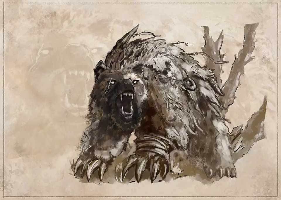 Rift Bestiary field plate for Gravehide Black Bear