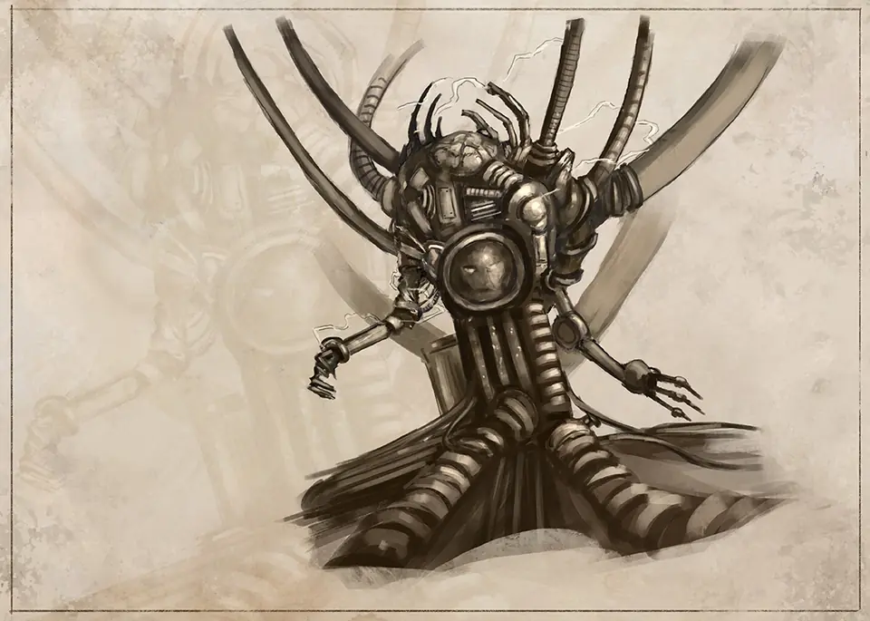 Rift Bestiary field plate for Gridspire Conductor