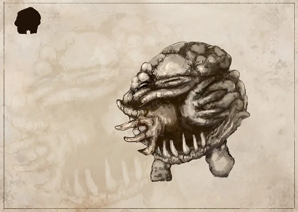 Rift Bestiary field plate for Gullet Lurker