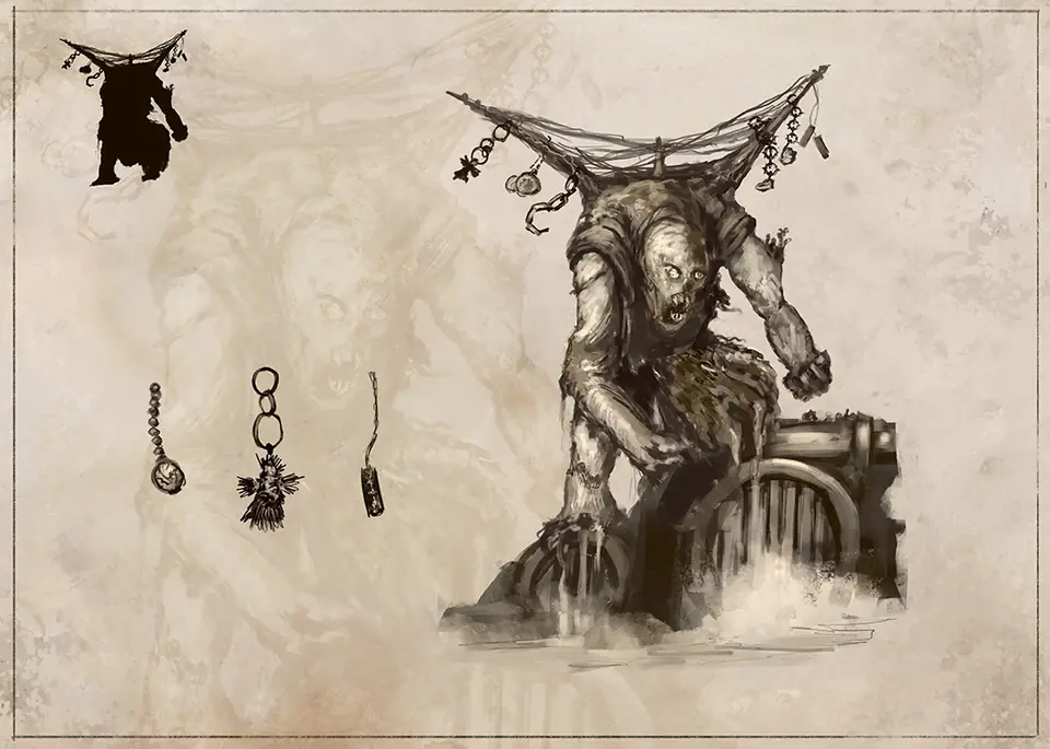 Rift Bestiary field plate for Gutter Hexer