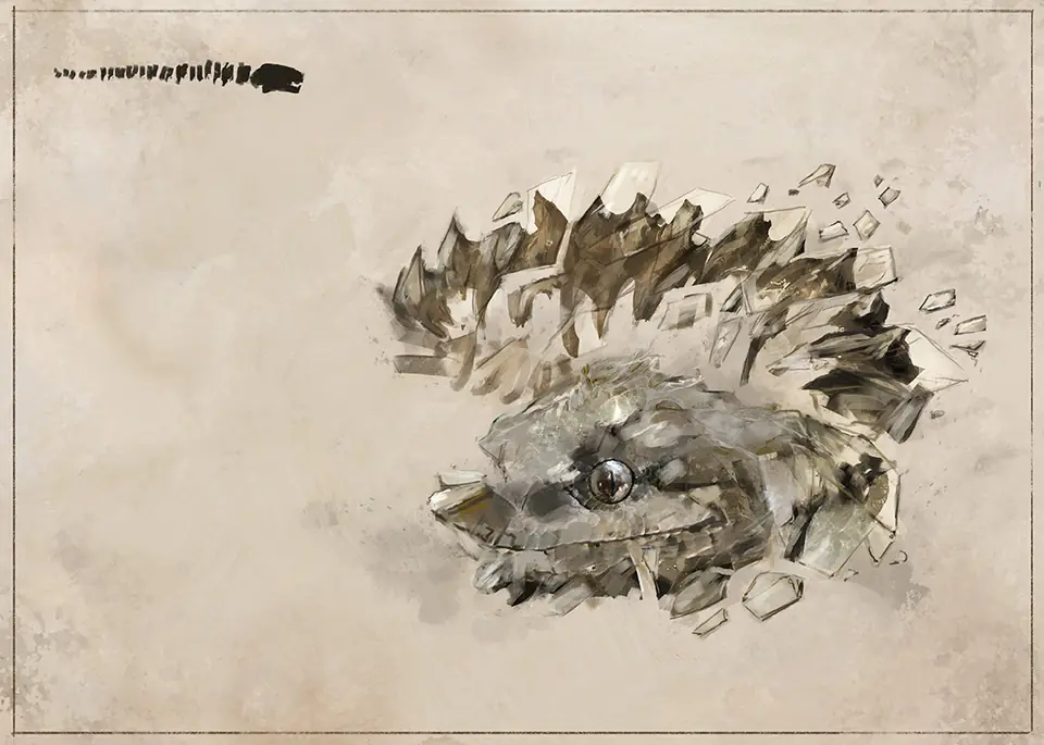 Rift Bestiary field plate for Runnelglass Serpent