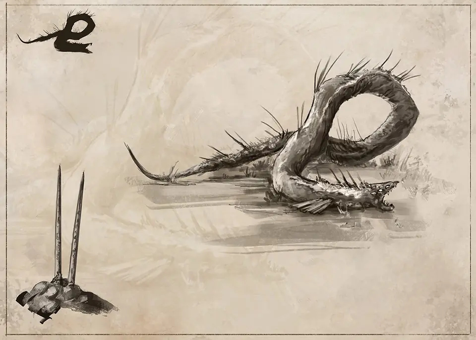 Rift Bestiary field plate for Saltreed Needlefish
