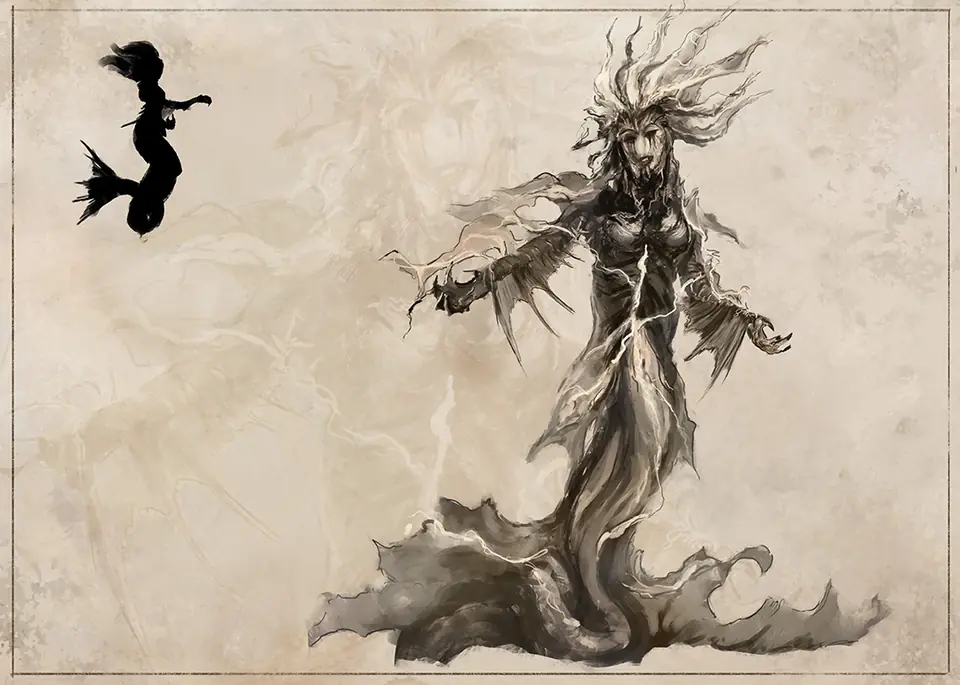 Rift Bestiary field plate for Stormrow Siren