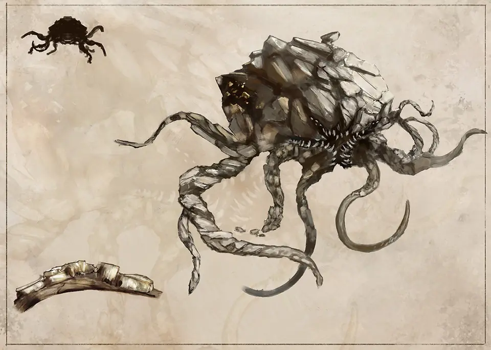 Rift Bestiary field plate for Tideglass Kraken